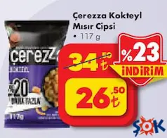 ÇEREZZA KOKTEYL MISIR CİPSİ 117 G